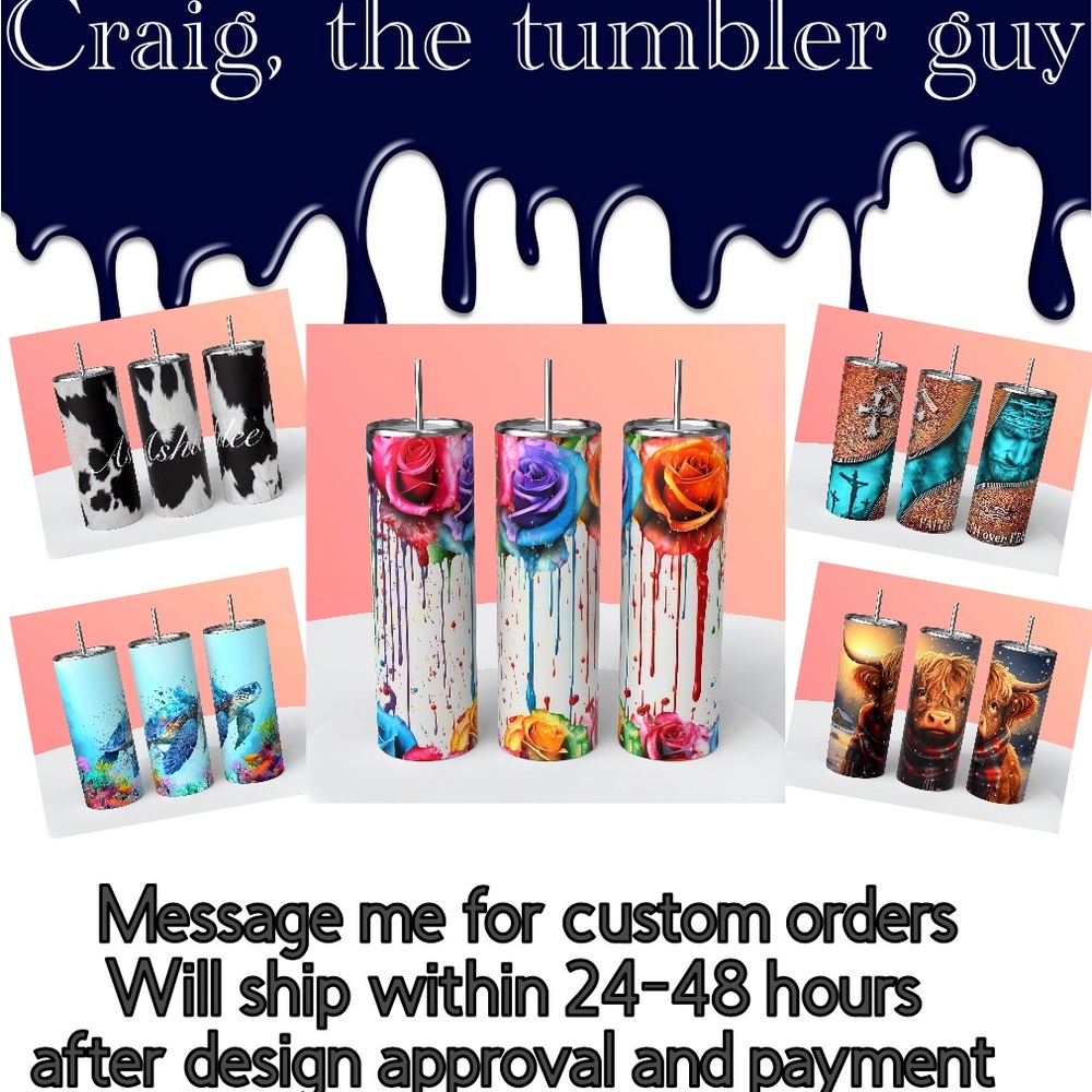 Custom 20 oz tumblers
